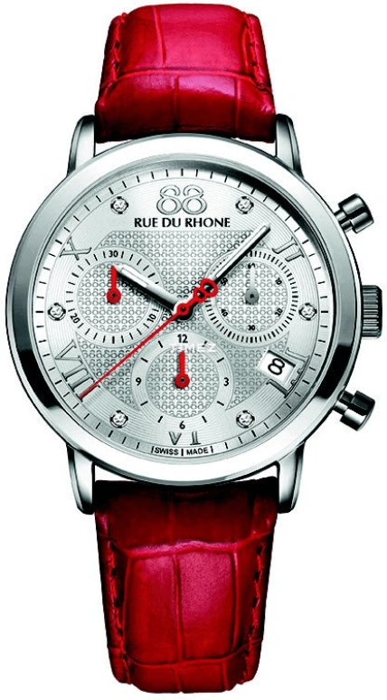 RUE DU RHONE,Double 8 Origin 35mm,35mm,Stainless Steel,Silver,Quartz,Chronograph,Day,87WA130029