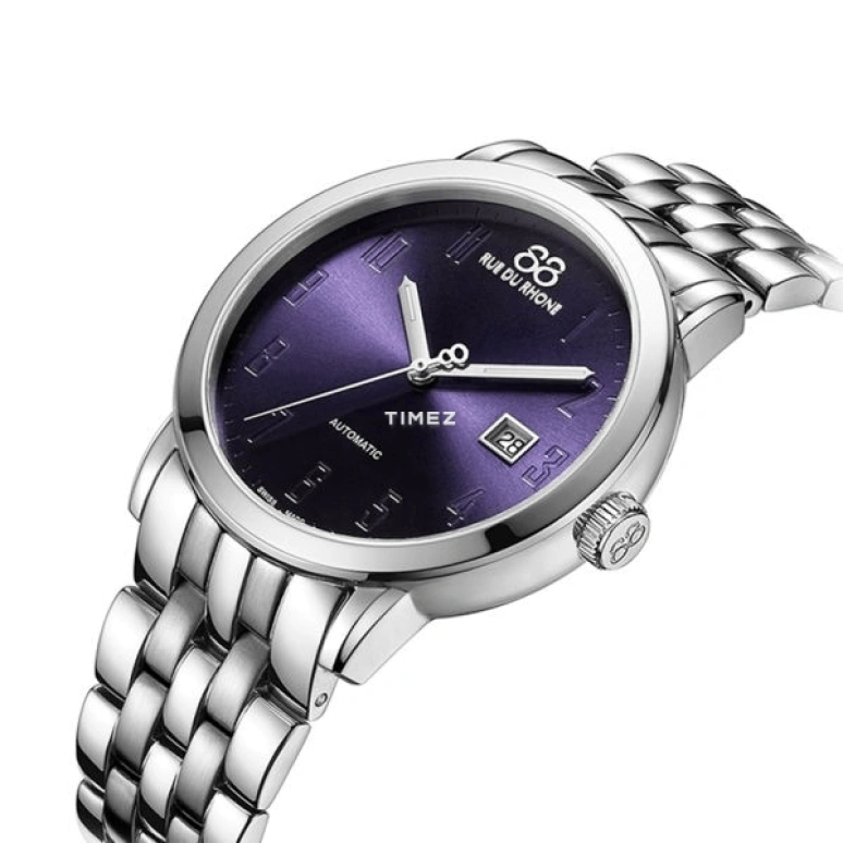 RUE DU RHONE,Infinite 8 42mm,42mm,Stainless Steel,Purple,Automatic,Day,Sapphire,87WA184214