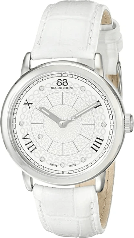 RUE DU RHONE,Double 8 Origin 35mm,35mm,Stainless Steel,White,Quartz,Sapphire,Round,87WA120008
