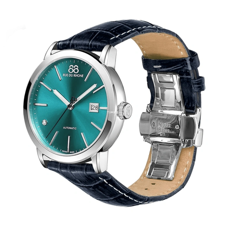 RUE DU RHONE,Infinite 8 42mm,42mm,Stainless Steel,Blue,Automatic,Day,Round,87WA184211