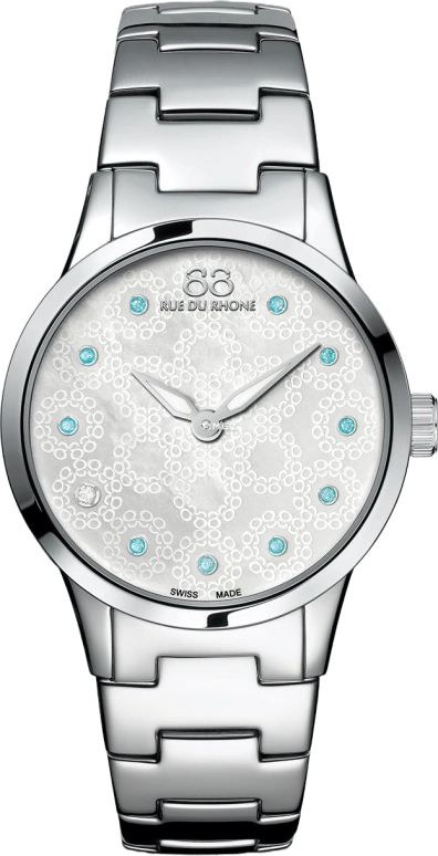 RUE DU RHONE,RIVE 32mm,32mm,Stainless Steel,White,Quartz,Sapphire,Round,87WA153210