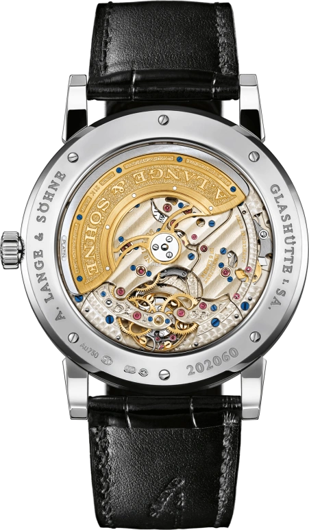 A. Lange & Söhne,Lange 1 41.90mm,41.90mm,White Gold,Grey,Automatic,Moonphase,Perpetual Calendar,Leap Year,Month,50hours,In-house Caliber,720,720.038FE