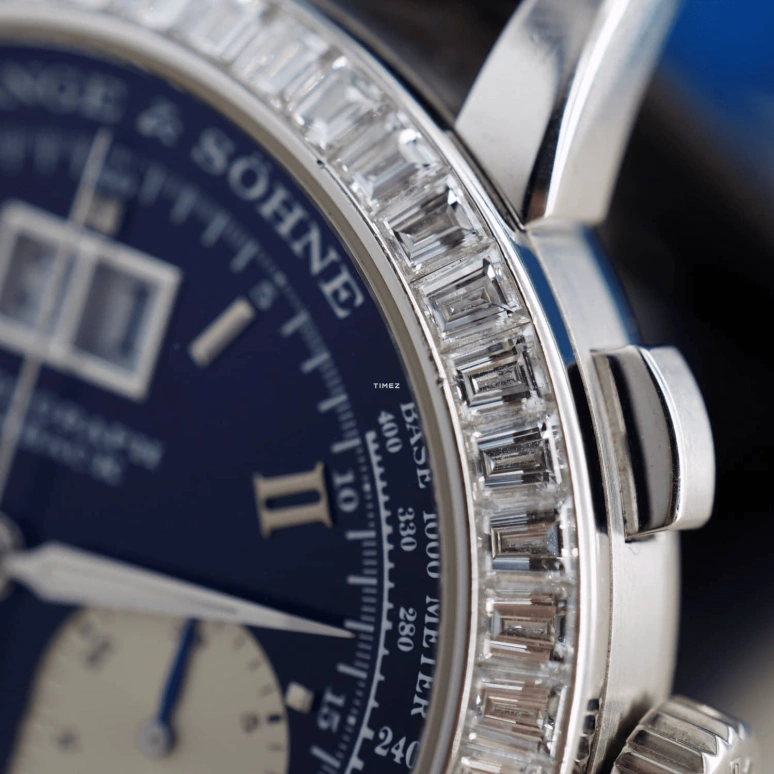 A. Lange & Söhne,Lange 1 39mm,39mm,Platinum,Blue,Handwound,Chronograph,Big Date,815,815.036