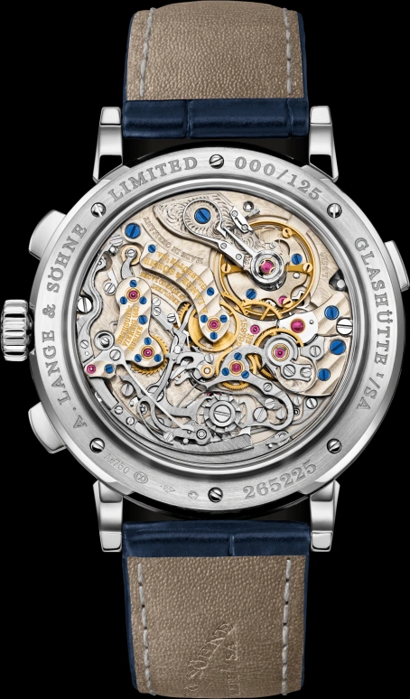 A. Lange & Söhne,DATOGRAPH 41mm,41mm,White Gold,Blue,Handwound,Chronograph,Power Reserve Indicator,Flyback,Big Date,60hours,In-house Caliber,405,405.028