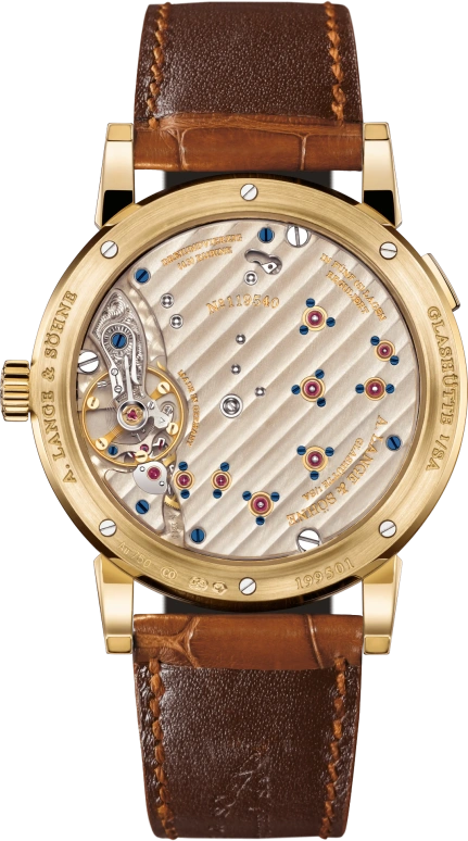 A. Lange & Söhne,Lange 1 38.50mm,38.50mm,Yellow Gold,Champagne,Handwound,Power Reserve Indicator,Big Date,191,191.021