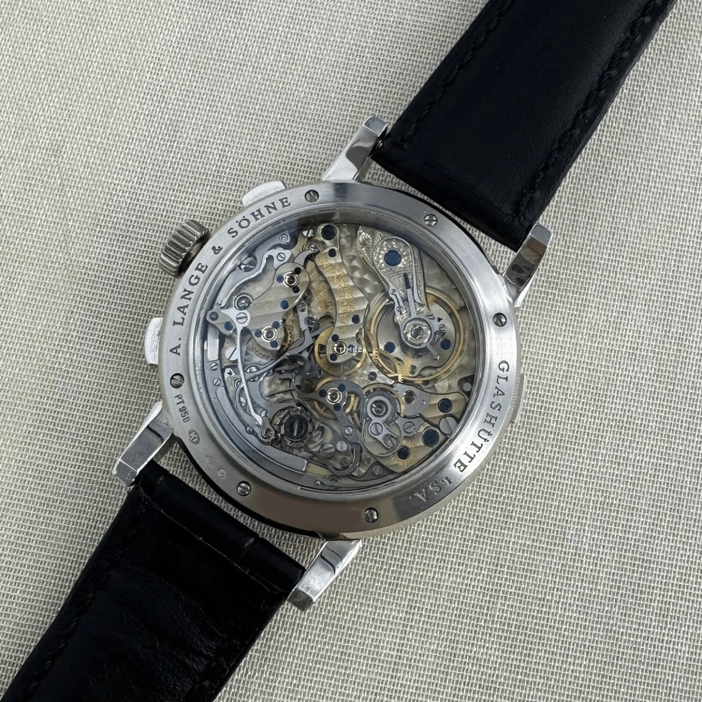 A. Lange & Söhne,Lange 1 39mm,39mm,Platinum,Blue,Handwound,Chronograph,Big Date,815,815.036