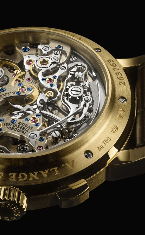 A. Lange & Söhne,DATOGRAPH 41mm,41mm,Yellow Gold,Grey,Handwound,Chronograph,Flyback,Big Date,405,405.048F