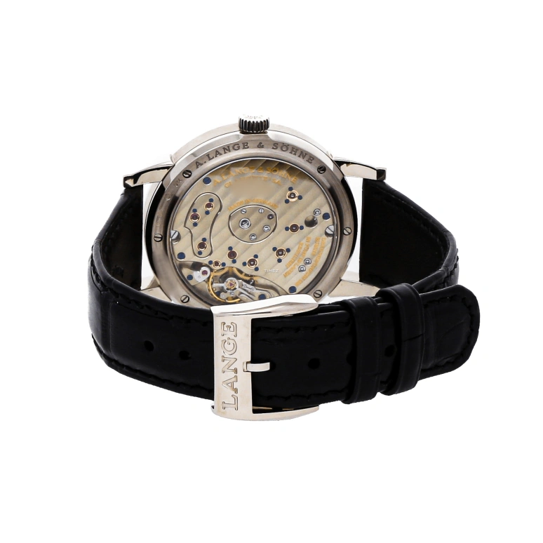 A. Lange & Söhne,Lange 1 38.50mm,38.50mm,White Gold,Silver White,Handwound,Power Reserve Indicator,Big Date,110,110.030