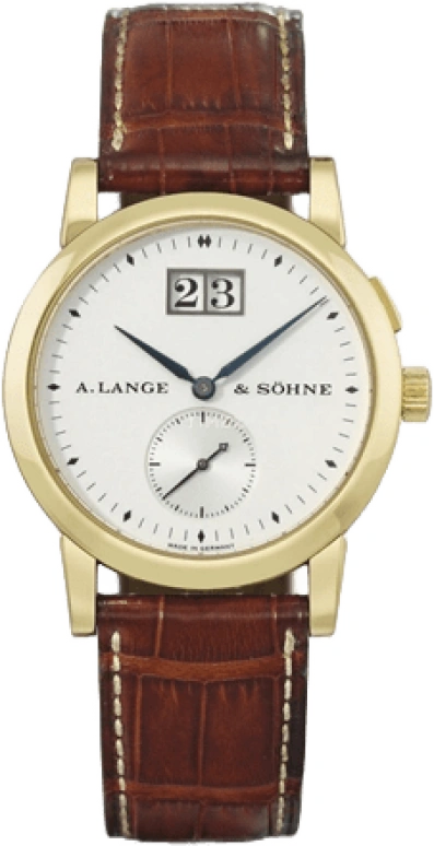 A. Lange & Söhne,Saxonia 33.90mm,33.90mm,Yellow Gold,Silver,Handwound,Big Date,42hours,102,102.002