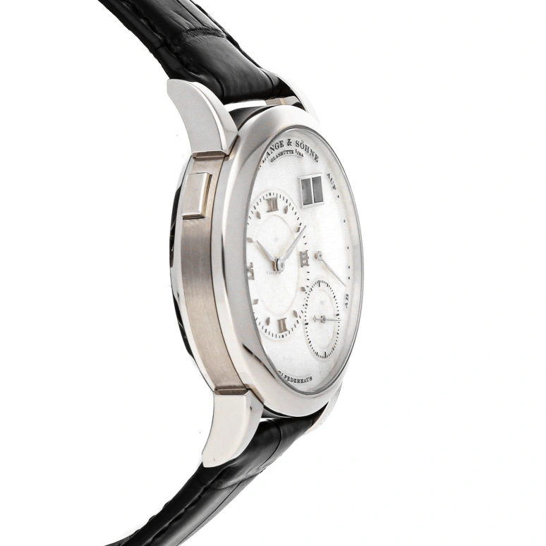 A. Lange & Söhne,Lange 1 38.50mm,38.50mm,White Gold,Silver White,Handwound,Power Reserve Indicator,Big Date,110,110.030