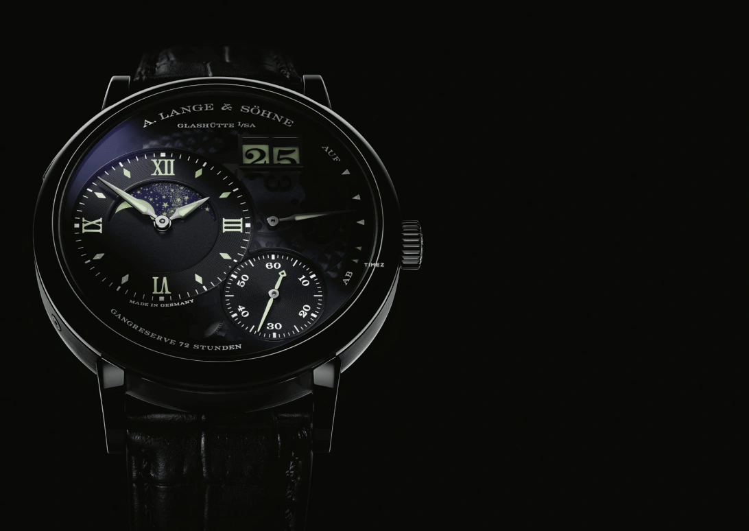 A. Lange & Söhne,Lange 1 41mm,41mm,Platinum,Transparent,Luminous,Black,Handwound,Moonphase,Power Reserve Indicator,Big Date,lumen,139,139.035F