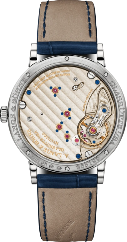 A. Lange & Söhne,1815 34mm,34mm,White Gold,Blue,Handwound,In-house Caliber,Sapphire,220,220.028