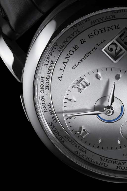 A. Lange & Söhne,Lange 1 41.90mm,41.90mm,Platinum,Silver,Grey,Handwound,Power Reserve Indicator,World Time,Big Date,Day / Night Indication,72hours,In-house Caliber,136,136.025