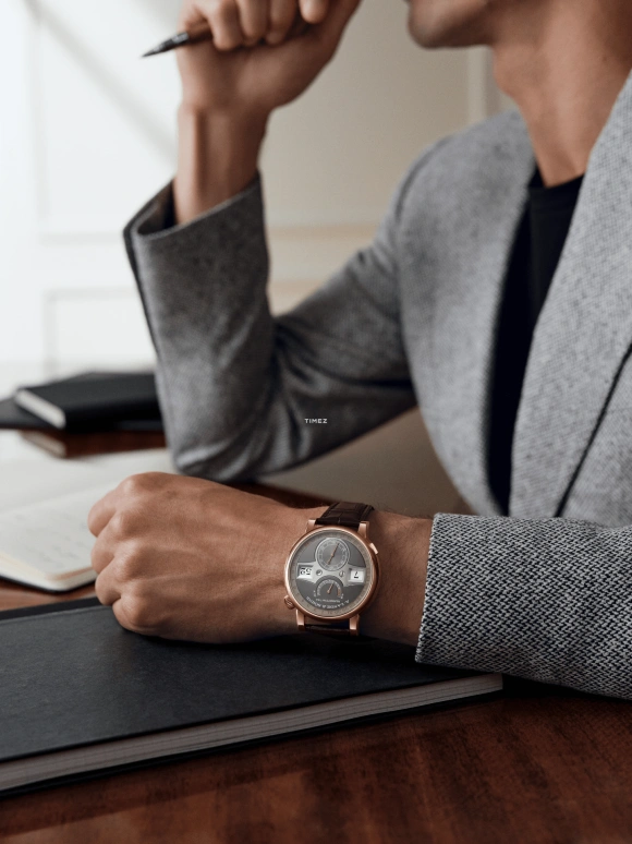 A. Lange & Söhne,Zeitwerk 44.20mm,44.20mm,Pink Gold,Grey,Handwound,Day,Power Reserve Indicator,Jumping Minutes,Jumping Hours,72hours,In-house Caliber,148,148.033