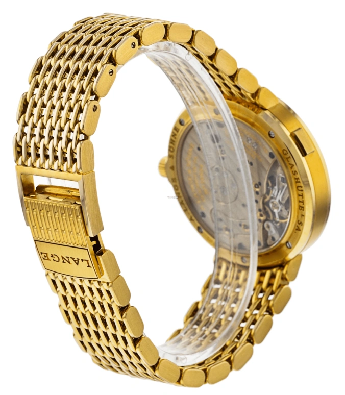 A. Lange & Söhne,Lange 1 38.50mm,38.50mm,Yellow Gold,Silver,Handwound,Power Reserve Indicator,Big Date,101,101.321