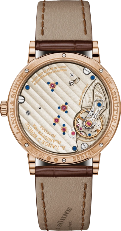A. Lange & Söhne,1815 34mm,34mm,Rose Gold,Blue,Handwound,In-house Caliber,Sapphire,220,220.037