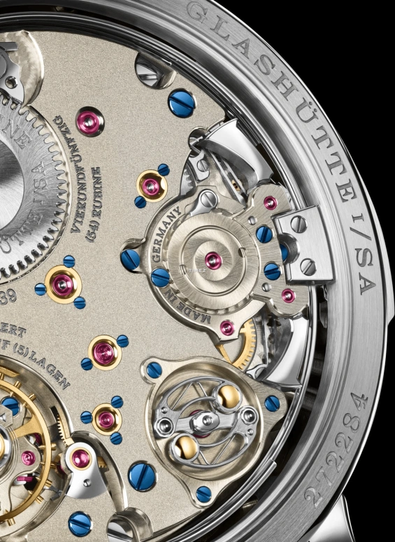 A. Lange & Söhne,Saxonia 40.50mm,40.50mm,Platinum,Black,Handwound,Moonphase,Perpetual Calendar,Leap Year,Month,72hours,In-house Caliber,607,607.091FE