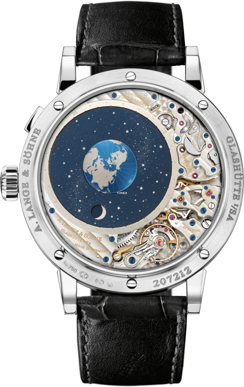 A. Lange & Söhne,Richard Lange 45.50mm,45.50mm,White Gold,Silver,Handwound,Moonphase,Perpetual Calendar,Month,Date,336hours,In-house Caliber,180,180.026FE