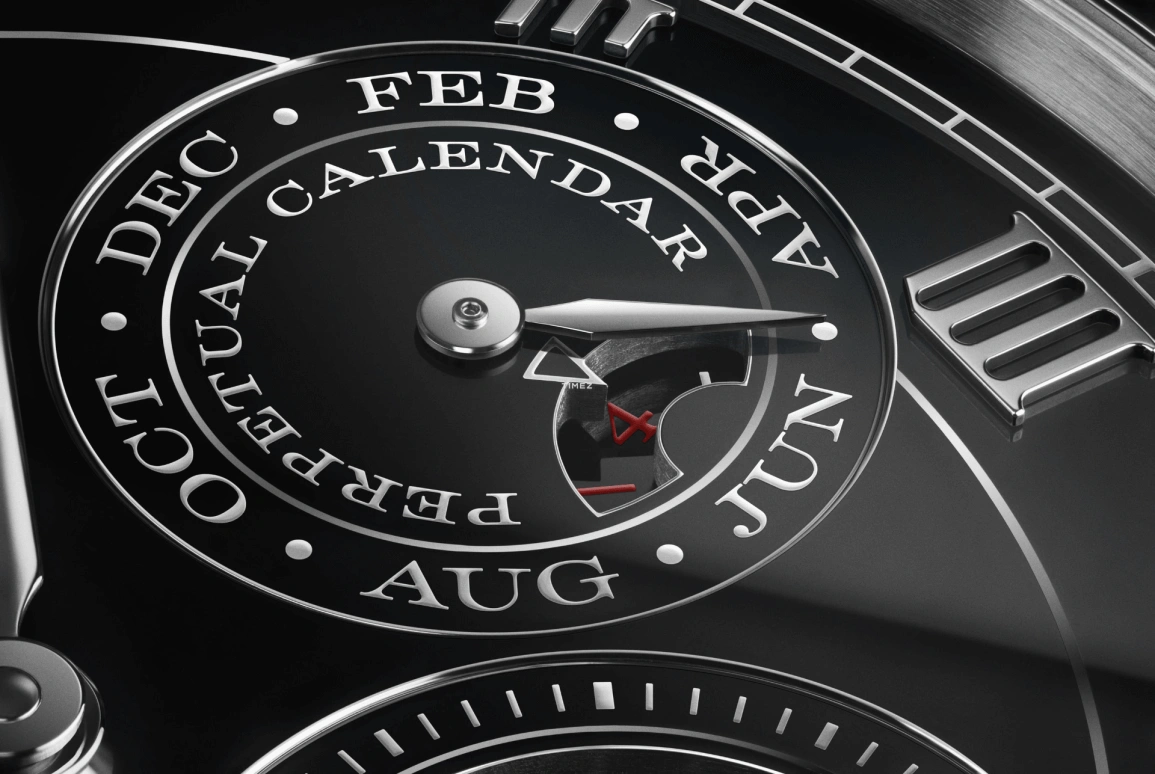 A. Lange & Söhne,Saxonia 40.50mm,40.50mm,Platinum,Black,Handwound,Moonphase,Perpetual Calendar,Leap Year,Month,72hours,In-house Caliber,607,607.091FE