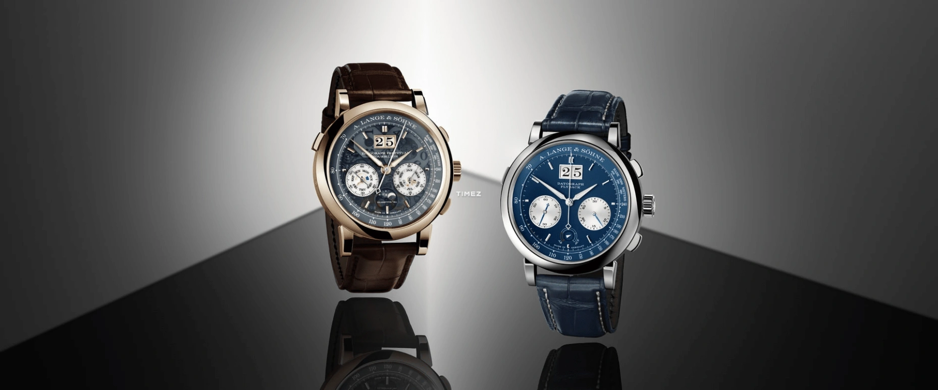 A. Lange & Söhne,DATOGRAPH 41.50mm,41.50mm,Honey Gold,Grey,Handwound,Chronograph,Moonphase,Perpetual Calendar,Leap Year,50hours,In-house Caliber,740,740.055FE