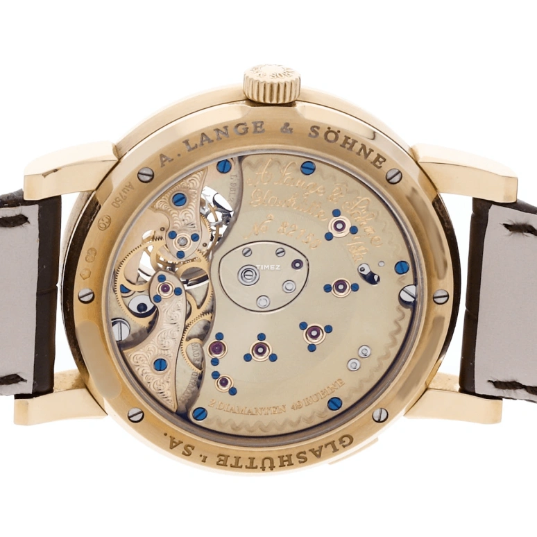 A. Lange & Söhne,Lange 1 38.50mm,38.50mm,Rose Gold,Silver,Handwound,Power Reserve Indicator,Tourbillon,Big Date,722,722.050