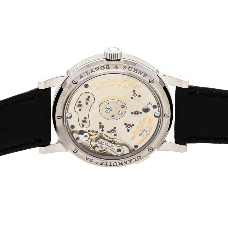 A. Lange & Söhne,Lange 1 38.50mm,38.50mm,White Gold,Silver White,Handwound,Power Reserve Indicator,Big Date,110,110.030