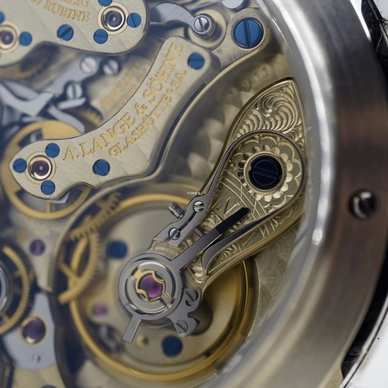 A. Lange & Söhne,Lange 1 39mm,39mm,Platinum,Blue,Handwound,Chronograph,Big Date,815,815.036