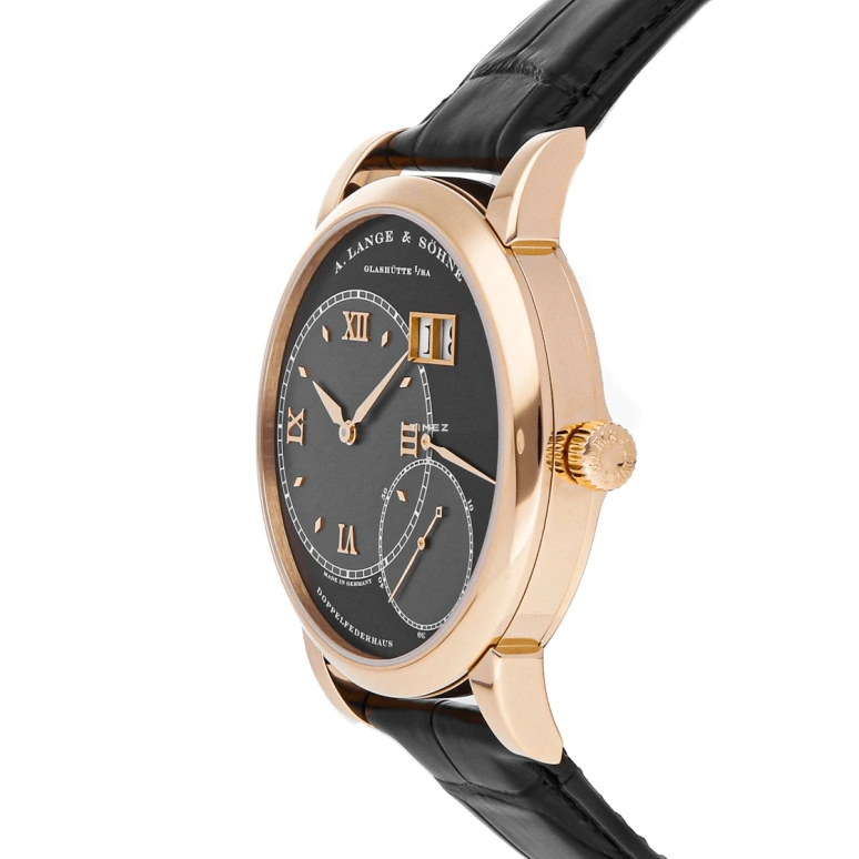 A. Lange & Söhne,Lange 1 40.90mm,40.90mm,Pink Gold,Black,Handwound,Power Reserve Indicator,Big Date,115,115.031