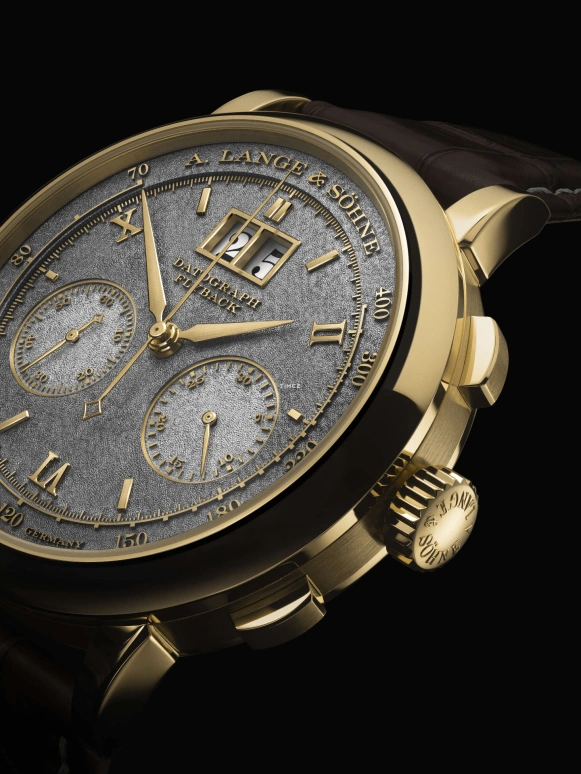 A. Lange & Söhne,DATOGRAPH 41mm,41mm,Yellow Gold,Grey,Handwound,Chronograph,Flyback,Big Date,405,405.048F