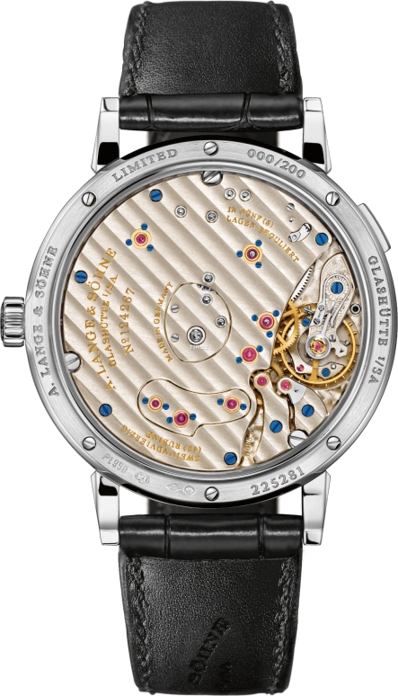 A. Lange & Söhne,Lange 1 41mm,41mm,Platinum,Transparent,Luminous,Black,Handwound,Moonphase,Power Reserve Indicator,Big Date,lumen,139,139.035F