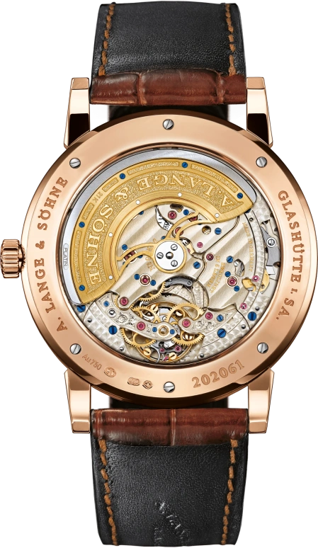 A. Lange & Söhne,Lange 1 41.90mm,41.90mm,Pink Gold,Silver,Automatic,Moonphase,Perpetual Calendar,Leap Year,Month,50hours,In-house Caliber,720,720.032