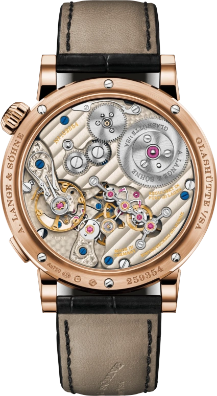 A. Lange & Söhne,Zeitwerk 41.90mm,41.90mm,Rose Gold,Black,Handwound,Power Reserve Indicator,Jumping Minutes,Jumping Hours,142,142.031