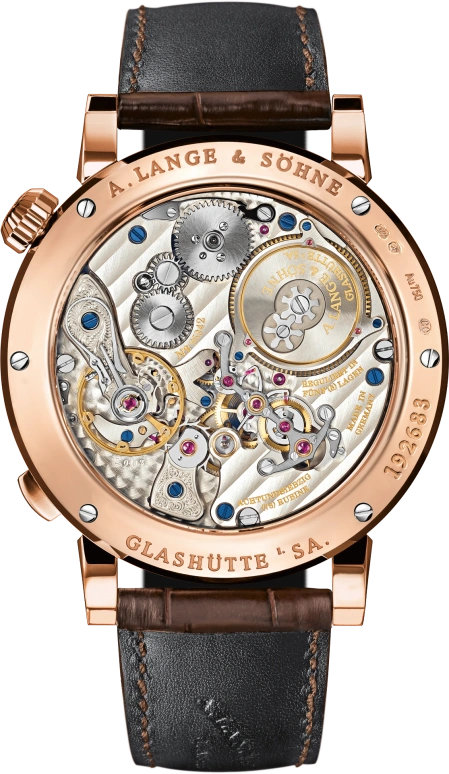 A. Lange & Söhne,Zeitwerk 44.20mm,44.20mm,Rose Gold,Silver,Handwound,Power Reserve Indicator,Jumping Minutes,Jumping Hours,Quarter Sonnerie,36hours,In-house Caliber,145,145.032