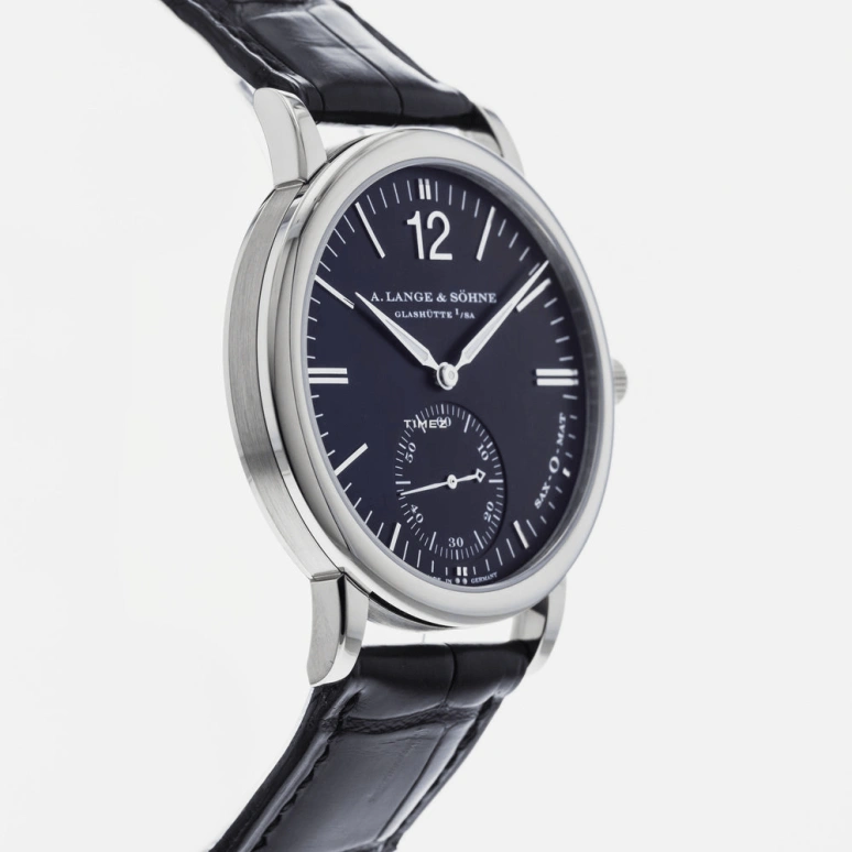 A. Lange & Söhne,Saxonia 36.80mm,36.80mm,White Gold,Black,Automatic,46hours,In-house Caliber,301,301.027