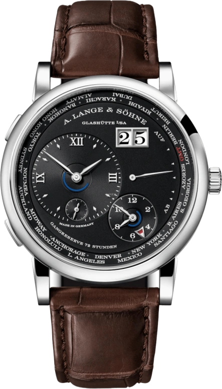 A. Lange & Söhne,Lange 1 41.90mm,41.90mm,White Gold,Black,Handwound,Power Reserve Indicator,Big Date,136,136.029