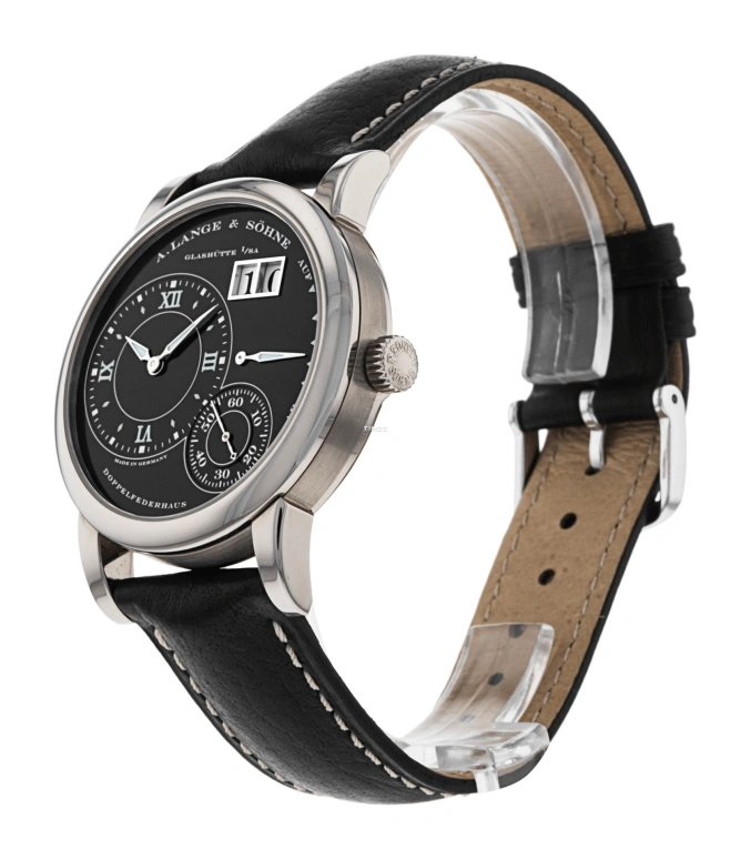 A. Lange & Söhne,Lange 1 38.50mm,38.50mm,Platinum,Black,Handwound,Power Reserve Indicator,Big Date,101,101.029