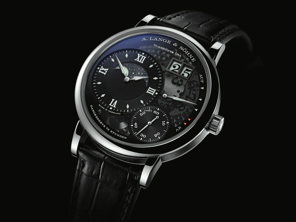 A. Lange & Söhne,Lange 1 41mm,41mm,Platinum,Transparent,Luminous,Black,Handwound,Moonphase,Power Reserve Indicator,Big Date,lumen,139,139.035F