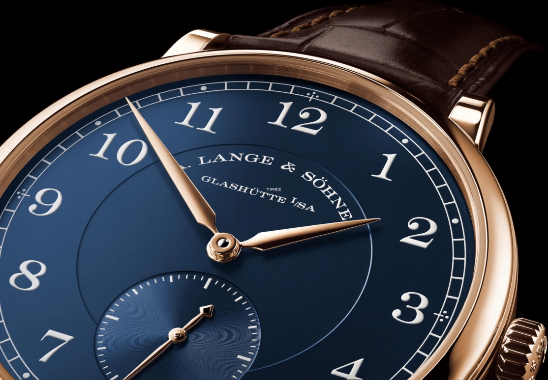 A. Lange & Söhne,1815 34mm,34mm,Rose Gold,Blue,Handwound,In-house Caliber,Sapphire,220,220.037