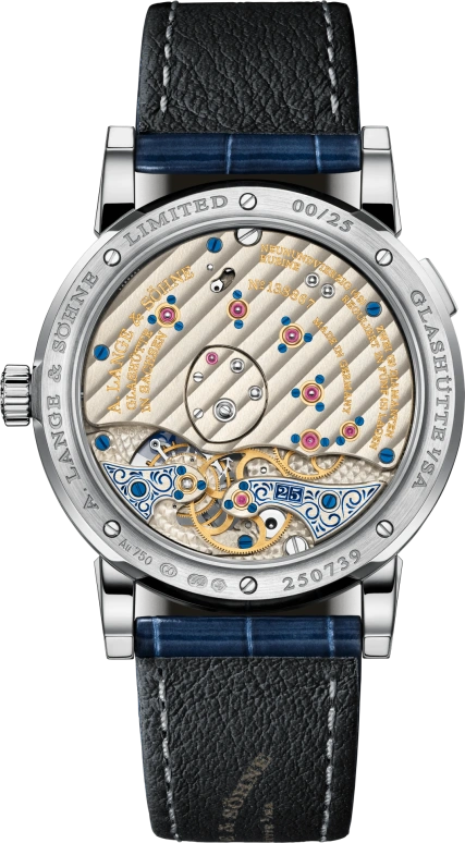 A. Lange & Söhne,Lange 1 38.50mm,38.50mm,White Gold,Silver White,Handwound,Power Reserve Indicator,Tourbillon,Big Date,722,722.066