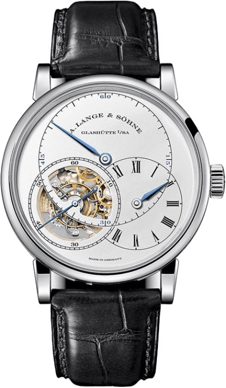 A. Lange & Söhne,Richard Lange 41.90mm,41.90mm,White Gold,Silver,Handwound,Tourbillon Escapement,Chain & Fusée,760,760.026