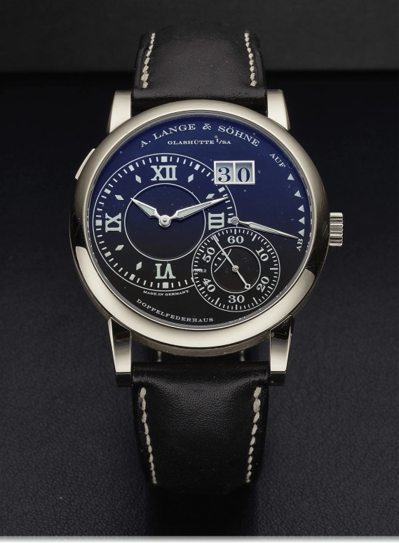 A. Lange & Söhne,Lange 1 40.90mm,40.90mm,White Gold,Black,Handwound,Power Reserve Indicator,Big Date,115,115.029