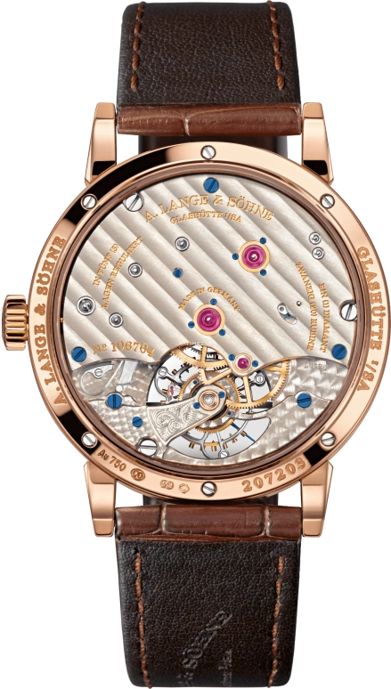 A. Lange & Söhne,1815 39.50mm,39.50mm,Rose Gold,Silver,Handwound,Tourbillon,72hours,730,730.032F