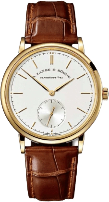 A. Lange & Söhne,Saxonia 37mm,37mm,Yellow Gold,Silver,Handwound,45hours,In-house Caliber,216,216.021