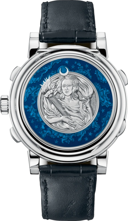 A. Lange & Söhne,1815 41.90mm,41.90mm,Platinum,Blue,Handwound,Chronograph,Moonphase,Perpetual Calendar,Leap Year,42hours,In-house Caliber,421,421.048FE