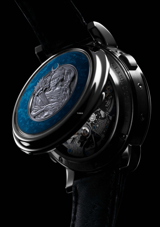 A. Lange & Söhne,1815 41.90mm,41.90mm,Platinum,Blue,Handwound,Chronograph,Moonphase,Perpetual Calendar,Leap Year,42hours,In-house Caliber,421,421.048FE