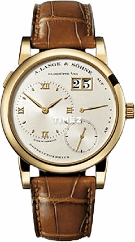 A. Lange & Söhne,Lange 1 38.50mm,38.50mm,Yellow Gold,White,Handwound,Day,Power Reserve Indicator,Big Date,101,101.001