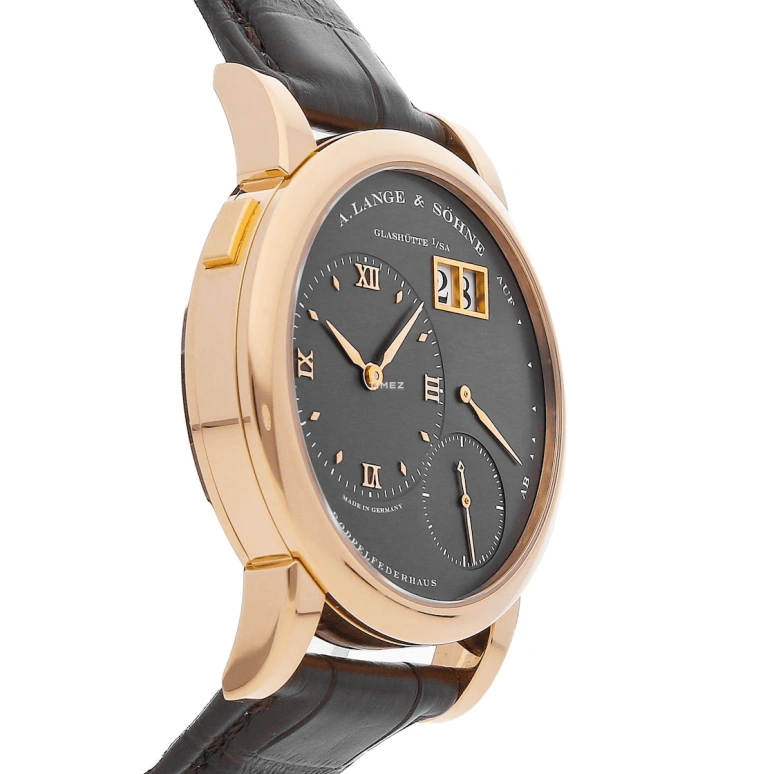 A. Lange & Söhne,Lange 1 38.50mm,38.50mm,Pink Gold,Black,Handwound,Power Reserve Indicator,Big Date,101,101.033