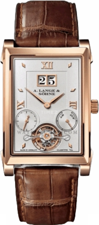 A. Lange & Söhne,Cabaret 39.20mm,39.20mm,Pink Gold,Silver,Handwound,Day,Power Reserve Indicator,Tourbillon,Big Date,120hours,In-house Caliber,703,703.032