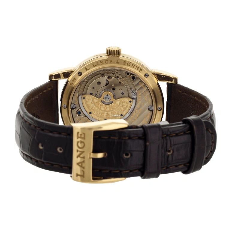A. Lange & Söhne,Saxonia 38.50mm,38.50mm,Yellow Gold,White,Automatic,Moonphase,Perpetual Calendar,Leap Year,Month,46hours,In-house Caliber,820,820.021E