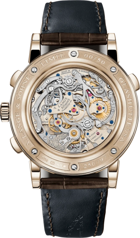 A. Lange & Söhne,1815 43mm,43mm,Honey Gold,Black,Handwound,Chronograph,Moonphase,Perpetual Calendar,Month,36hours,In-house Caliber,706,706.050FE